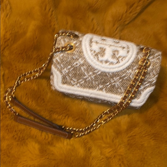 Tory Burch Fleming Straw/Raffia in White - Picture 4 of 7